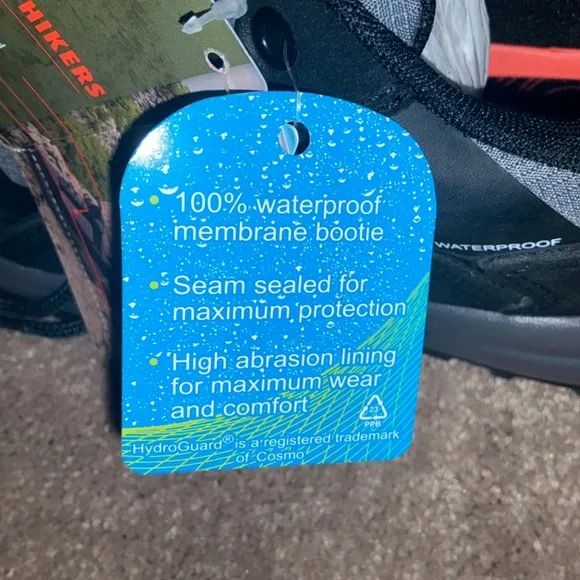 Ozark Trail M OT Waterproof Hike Low Black NWT Men’s 9.5 - Picture 6 of 7